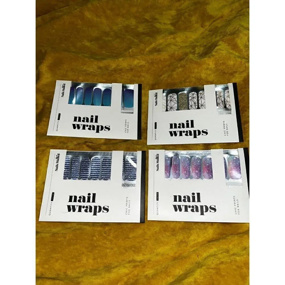 Nails Mailed Set of 4 Nail Wraps NWT